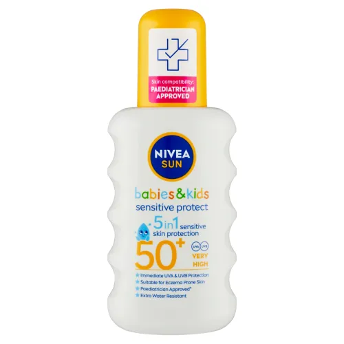 Nivea Sun Sensitive Protect detský sprej na opaľovanie OF 50+