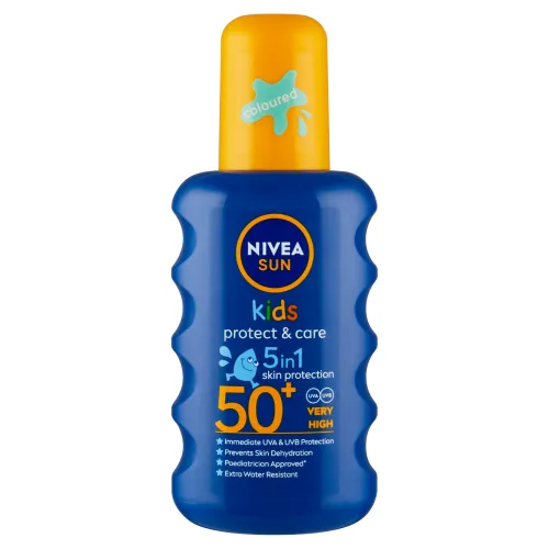 Nivea Sun Protect & Care detský farebný sprej na opaľovanie OF 50+