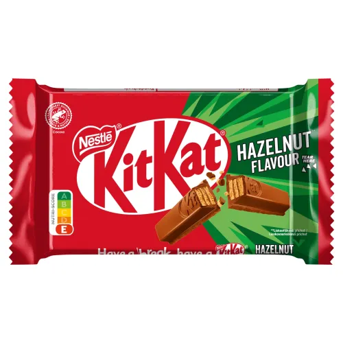 KITKAT 4FINGER čokoládová tyčinka s oblátkou a lieskovoorieškovou príchuťou
