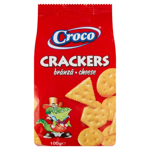 Croco Krekery s príchuťou syru trvanlivé pečivo