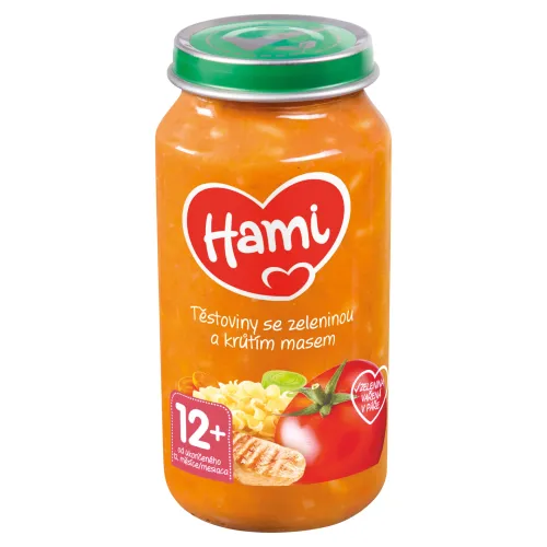 HAMI Príkrm cestoviny so zeleninou a morčacím mäsom