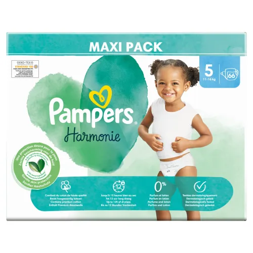 Pampers Harmonie Baby 66 Plienky-Plienky Veľkosť 5