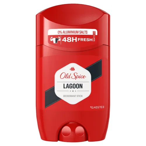 Old Spice Lagoon, Tuhý Dezodorant Pre Mužov, 50 ml, 48 h Sviežosť, Bez Hlinitých Solí