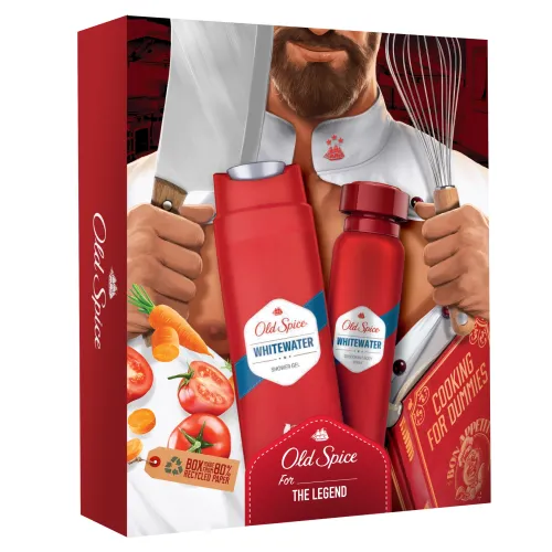 Old Spice White Water, Darčeková Súprava S Dezodorantom V Spreji A Sprchovým Gélom