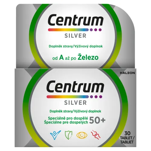 Centrum Silver od A až po Železo výživový doplnok 30 tabliet