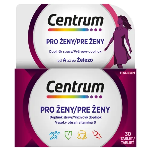 Centrum Pre ženy od A až po Železo výživový doplnok 30 tabliet
