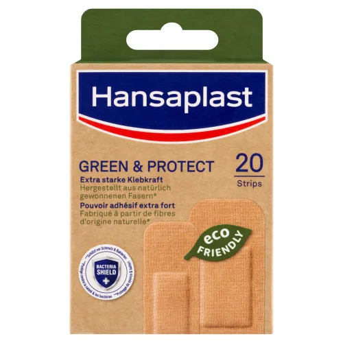Hansaplast Green & Protect udržateľné textilné náplasti