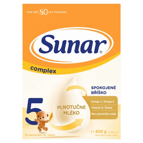 Sunar Complex 5 detské mlieko 2 x(600 g)