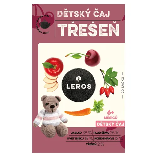 Leros Detský čaj čerešňa 20 x(40 g)