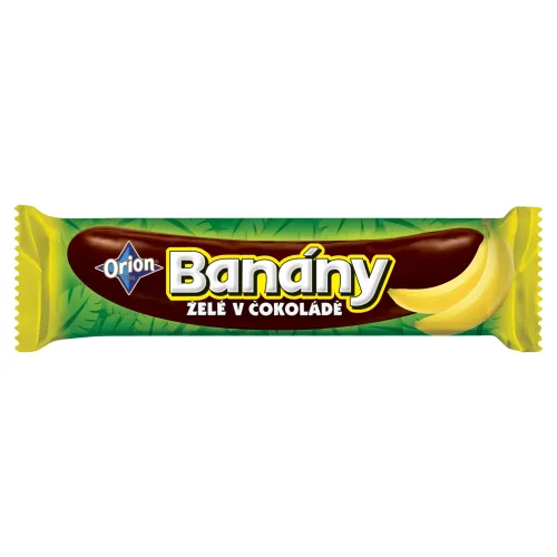 ORION BANÁNY želé tyčinka v horkej čokoláde