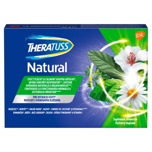 TheraTuss Natural pastilky s prírodným zložením