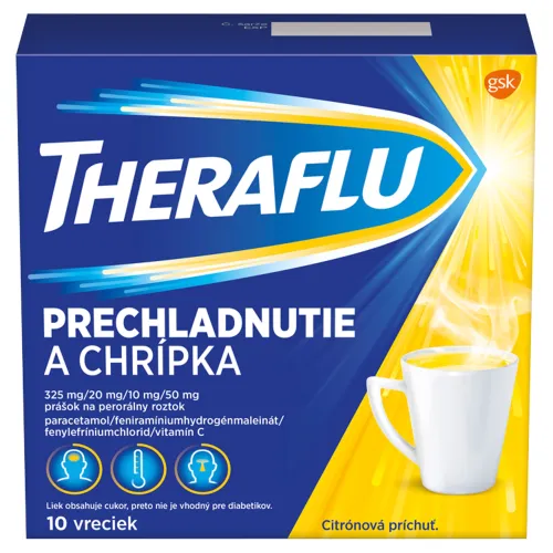 Theraflu Prechladnutie a chrípka 10 vreciek
