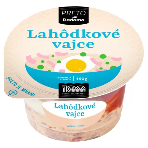 PRETO Radoma Lahôdkové vajce