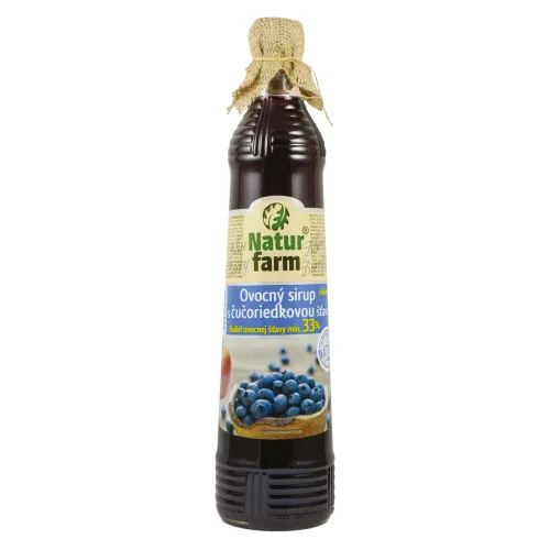 Natur Farm Ovocný sirup s čučoriedkovou šťavou