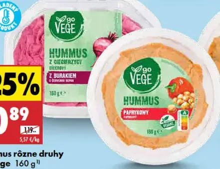 Go Vege Hummus rôzne druhy