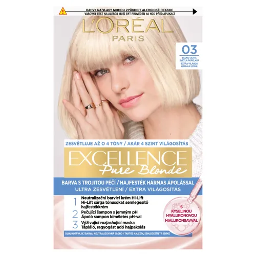 L'Oréal Paris Excellence Pure Blonde 03 Blond ultra světlá popolavá+++