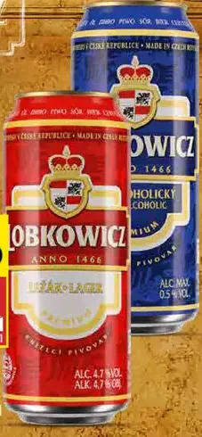 Premium Lobkowicz pivo ležiak