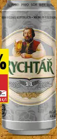 Rychtář Grunt svetlé ležiakové pivo 11° plechovka
