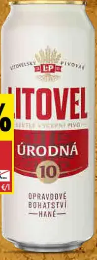 Litovel svetlé výčapné pivo 10° plechovka