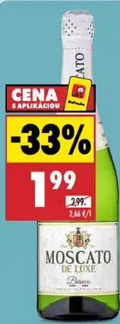 Biele šumivé víno Moscato de Luxe Bianco