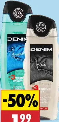 Denim sprchový gél, rôzne druhy