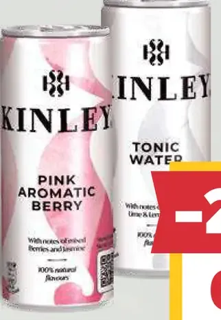 Kinley tonic, viac druhov, plechovka