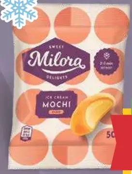 Milora Mochi, kokos a mango