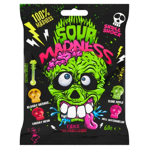 Argo Sour Madness extra kyslé tvrdé dropsy s ovocnou príchuťou