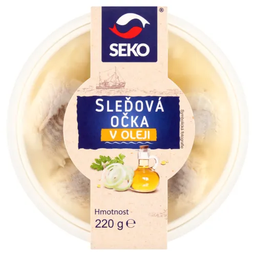 Seko Marinované sleďové filety s marinovanou cibuľou v repkovom oleji