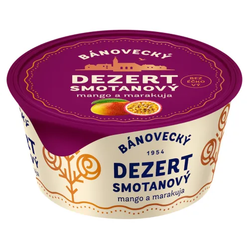 Milsy Bánovecký dezert smotanový mango-marakuja