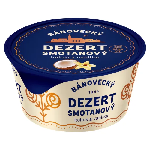 Milsy Bánovecký dezert smotanový kokos-vanilka