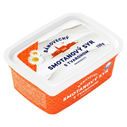 Milsy Bánovecký smotanový syr s tvarohom hrudkovitý