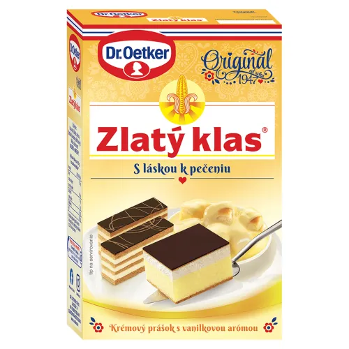 Dr. Oetker Zlatý klas Krémový prášok na prípravu vanilkových krémov a plniek
