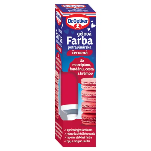 Dr. Oetker Farba gélová potravinárska červená