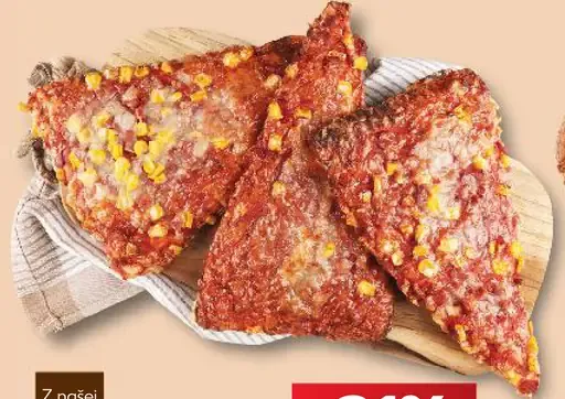 Z našej pece – Pizza so šunkou a kukuricou