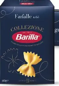 Barilla semolinové cestoviny, rôzne druhy