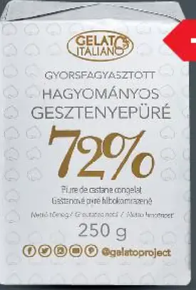 Gelato project gaštanové pyré
