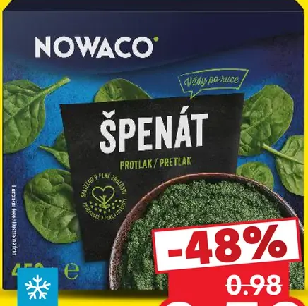 Nowaco špenátový pretlak