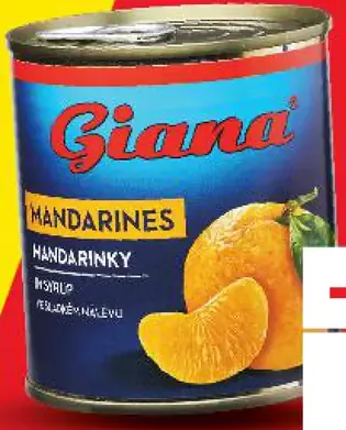 Giana mandarínky v pevnom podiele