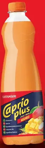 Caprio Plus sirup s vitamínmi, rôzne druhy: mango, jahoda, pomaranč