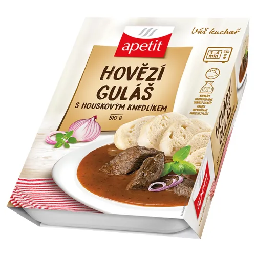 Apetit Hovädzí guláš so žemľovou knedľou