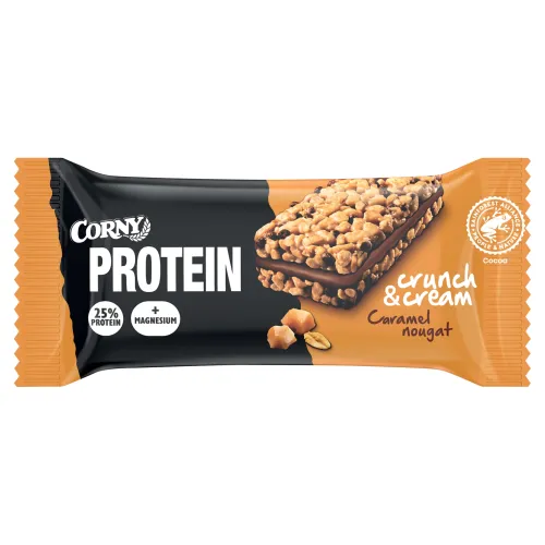 Corny Tyčinka s proteínom a karamelovo-nugátovou náplňou