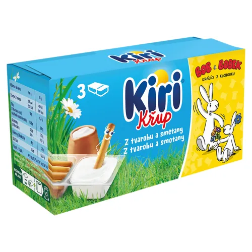 Kiri Křup Roztierateľný tavený syr a trvanlivé tyčinky 3 x(105 g)