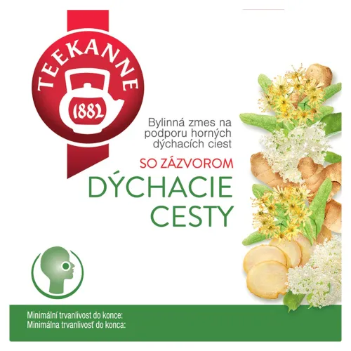 TEEKANNE Hrdlo a dýchacie cesty so zázvorom, bylinná zmes, 10 vrecúšok