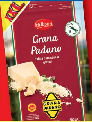 Milbona Grana Padano strúhaný syr