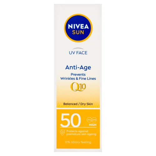 Nivea Sun Pleťový krém na opaľovanie proti vráskam Q10 OF