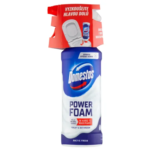 Domestos Power Foam Arctic Fresh čistiaca pena na toaletu a kúpeľňu