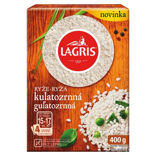 Lagris Ryža guľatozrnná lúpaná vo varných vreckách