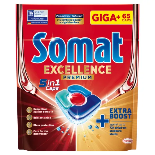 Somat Excellence Premium 5in1 kapsuly do umývačky riadu