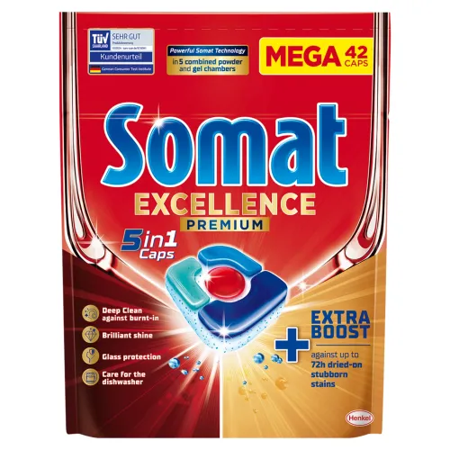 Somat Excellence Premium 5in1 kapsuly do umývačky riadu